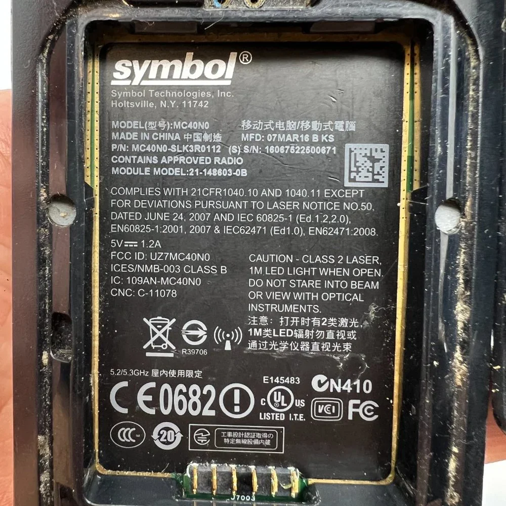 Zebra‎ Symbol MC40N0 Android Barcode Scanner w/ Battery UNTESTED